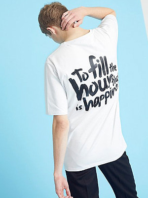 Fill The Happiness T-shirts - White